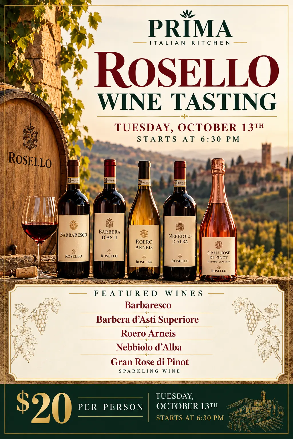 Rosello Wine Tasting